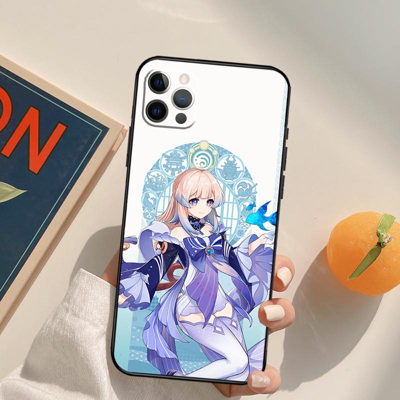 Чехол-футляр Genshin Impact Сангономия Кокоми для iPhone 14 15 16 Pro Max 11 12 13 Pro Max Mini XR 16 15 Plus 16e