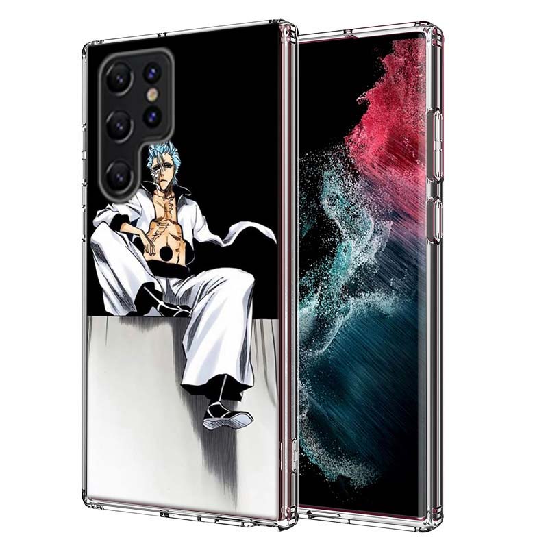 Grimmjow Jaegerjaquez Capa Phone Case For Samsung S26 Ultra S25 Edge Galaxy S23 S21 S20 S24 FE S22 S10 Plus Cover Clear TPU Shel