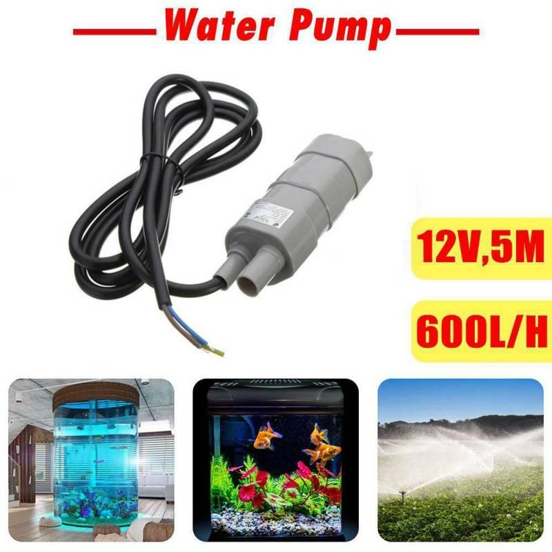 12 В постоянного тока 5 м 600 л/ч мини-погружной водяной насос для аквариума, сада, фонтана