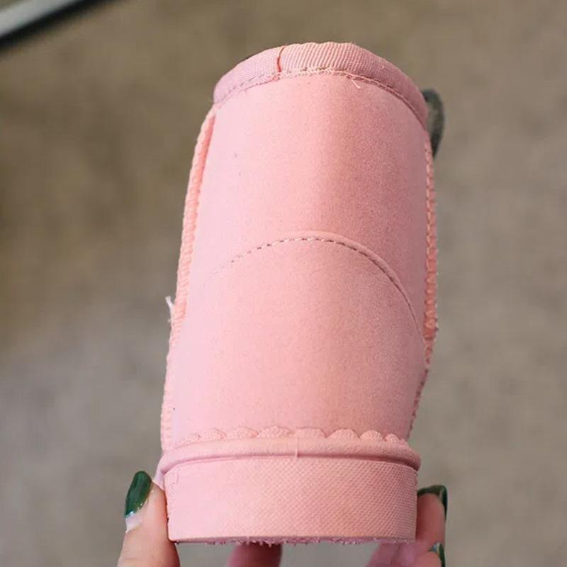 Зимние детские сапоги Hairball Snow Boots Plus Fleece Thicken Детские сапоги Fashion Теплая хлопковая обувь
