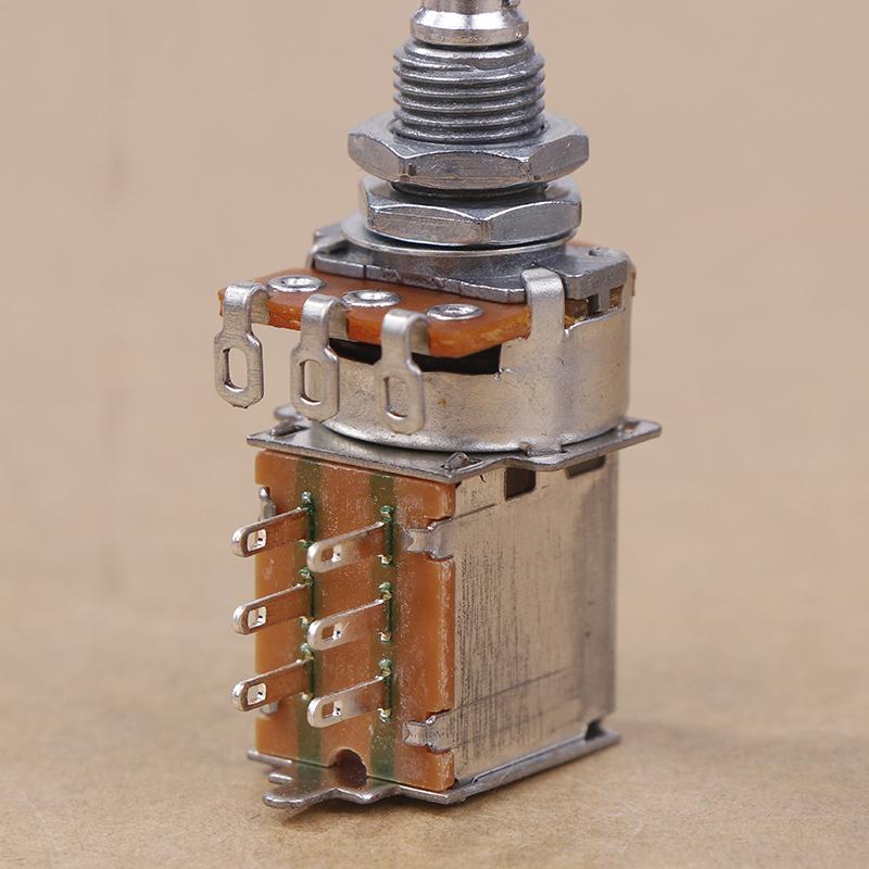 1 шт. Гитарный потенциометр Push-Pull(Горшок) Для электрогитары, бас-гитары A/B 25K/50K/250K/500K Потенциометры управления, запчасти