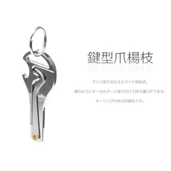 Goods Land 3in1 Toothpick Bottle Opener Key Shape Portable Holder Ring Multifunctional Carry Stainless Steel GD-KAGITUMA