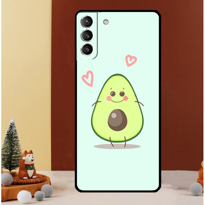 Милый Мультяшный Авокадо Фитнес Чехол Для Samsung Galaxy S24 S26 Ultra S21 S22 S20 S23 S25 Ultra S10 Plus S25 FE Чехол Funda
