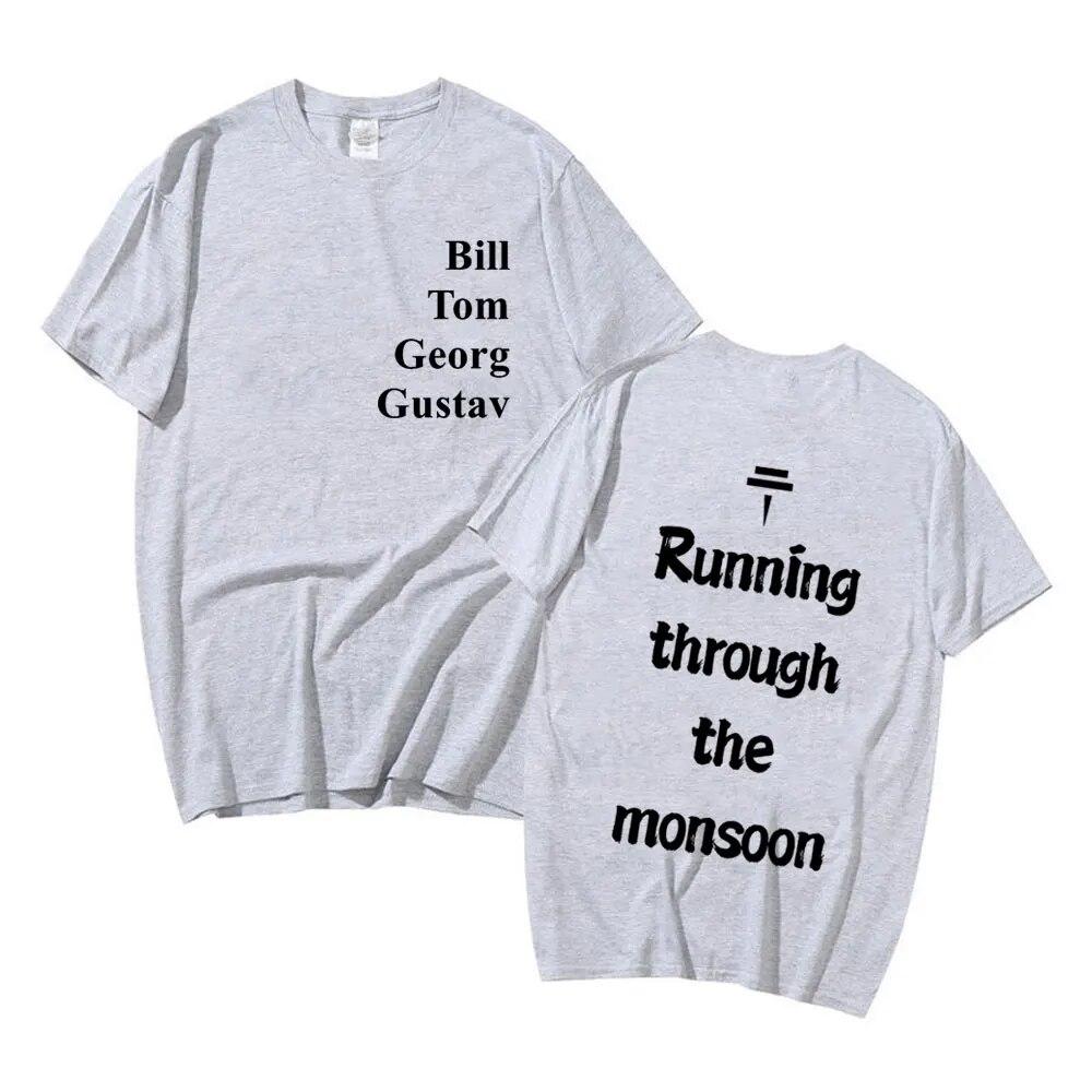 Рок-группа Tokio Hotel Monsoon Футболка с принтом Летняя мужская подростковая модная трендовая футболка унисекс Женская высококачественная хлопковая футболка большого размера