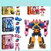 Miniforce X Lucybot Colorful 4 In 1 Transformer Car Robot Toy For Kids