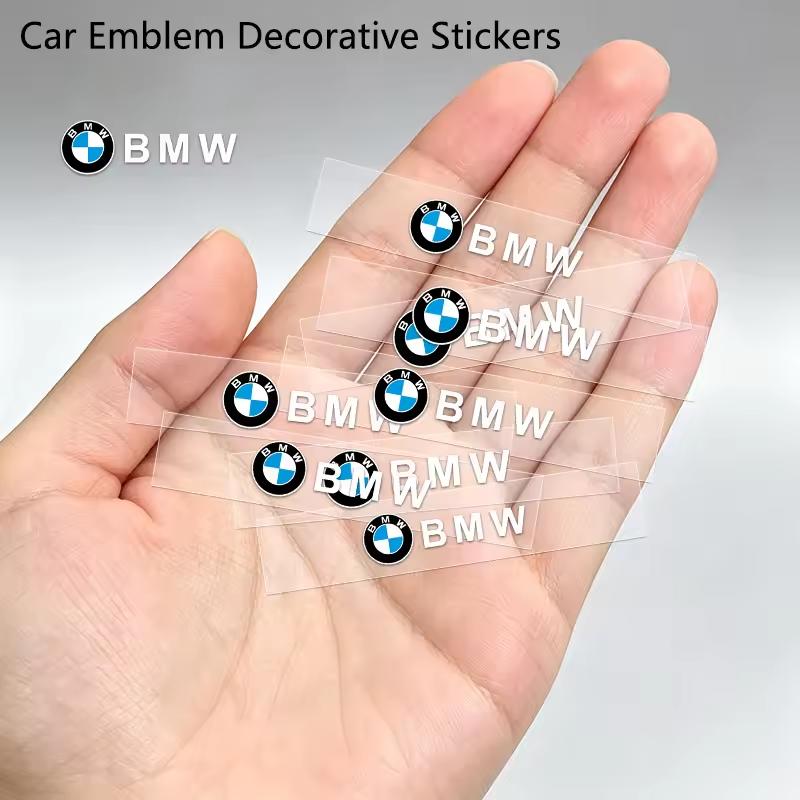 Car Interior Sticker Creative Emblem Badge Sticker Waterproof For BMW M F10 F20 E83 E90 E92 E93 X1 X5 X6 F30 G03 E43 E53 E63 E84 IK7