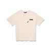 Timberland Solid Color Patch Pocket Round Neck Short Sleeve T-Shirt Unisex Tops Beige A5ZQ9-CR3
