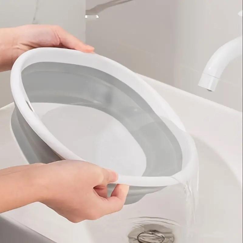 1 шт. Складной таз для ножной ванны, портативный пластиковый таз для замачивания ног для домашнего использования, многоцелевой таз для мытья