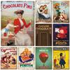 Metal Tin Signs Chocolates Fins Wall Decoration Plaque Vintage Art Poster Iron Painting for Man Cave Home Cafe Garden Club Bar