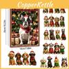 Christmas Cuter Dog Countdown Calendar Blind Box Tree Acrylic Pendant Gifts