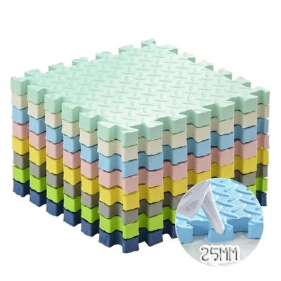 Толщина 2,5 см 30×30 Однотонный Коврик-мат Игровой Ковер для Детской Комнаты Игровой Активности Гимнастический Мат Пазл Экологически Чистые Маты