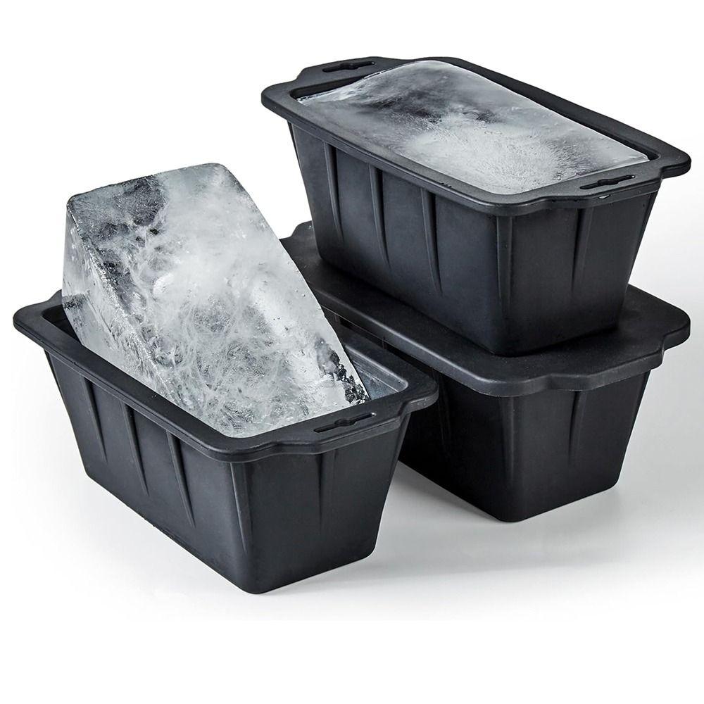 Foldable Silicone Ice Mold Non-Stick Extra Large Ice Box Dishwasher Safe Big Ice Tray  Tub