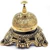Ornate Desk Bell Table Bells Call Bell Reception Bell 12.7 Cm Polished Brass