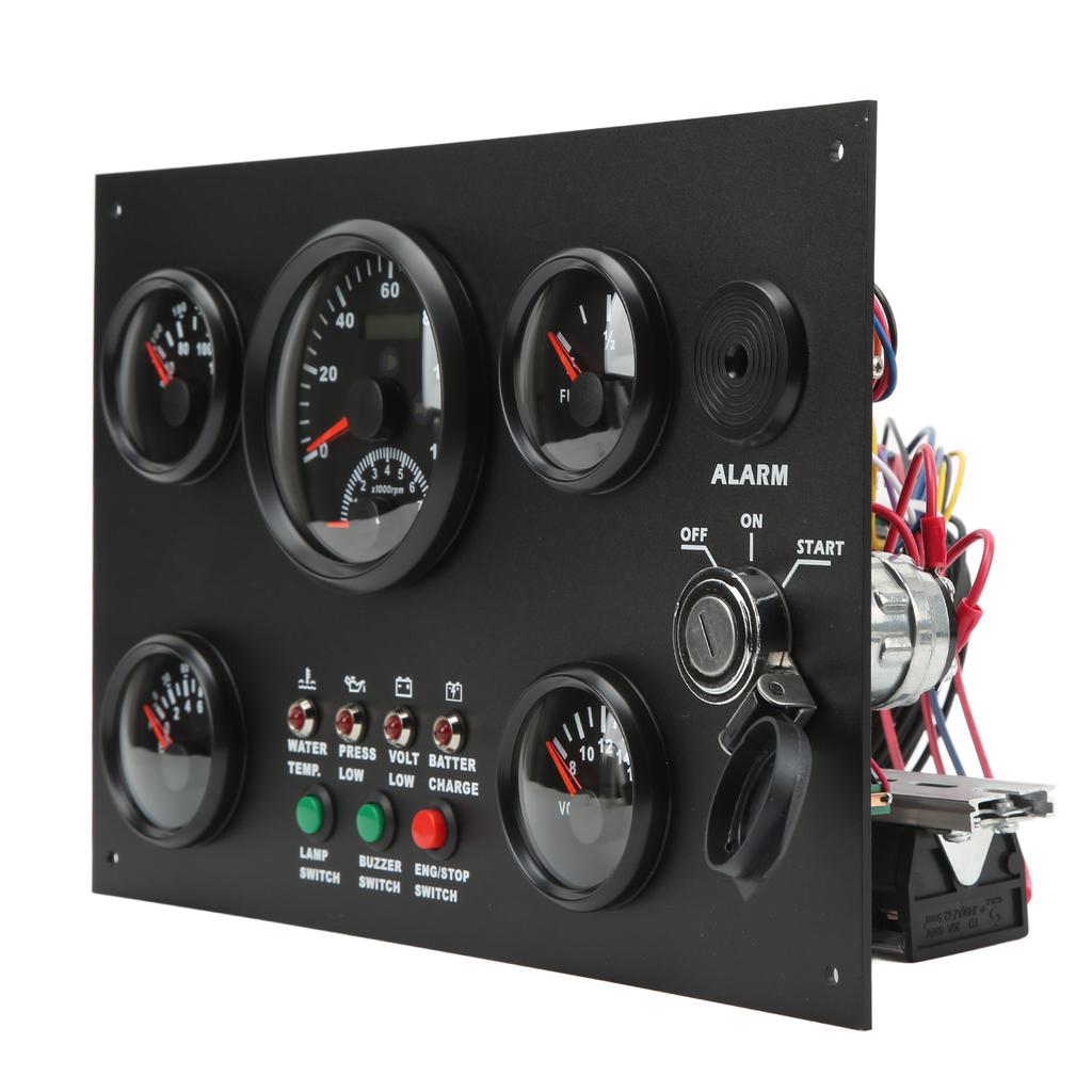 5-ти приборная панель спидометр уровень топлива температура воды измеритель давления масла вольтметр лодка