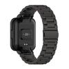 Для Xiaomi Redmi Watch 2 Lite Запасной ремешок из нержавеющей стали с тремя звеньями и корпусом для часов