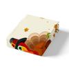 Turkey Three-Piece Quilt Cover 3D Digital Printing Bedding Autumn Pumpkin Maple Leaf Bed Cover