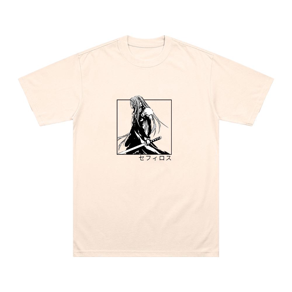Unisexs Game Final Fantasy Vii Tshirts Sephiroth Graphic Cotton Short Sleeve Oneck Top Shirts Unisex Short Sleeve Tee Streetwear