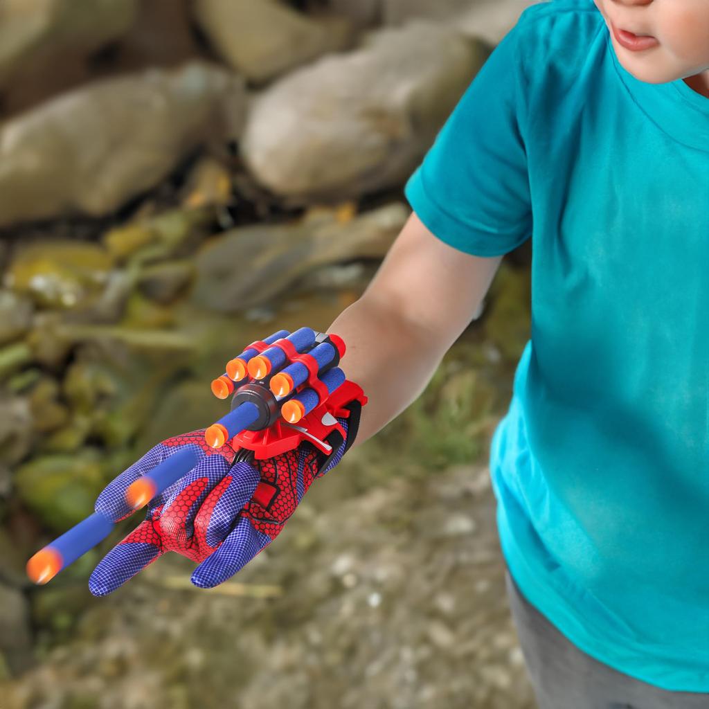 AIUAZA Shooting Kids Cosplay Transmitter with Wrist Shooting Costume Toy Suitable for Children Over 6 Years Old Toy, Gloves, Toy,