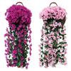 75CM Violet Artificial Flower Party Decoration Simulation Valentine S Day Wedding Wall Hanging Basket Flower Orchid Fake Flower