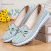 Летние новые женские нескользящие повседневные туфли на плоской подошве с дышащим неглубоким носком