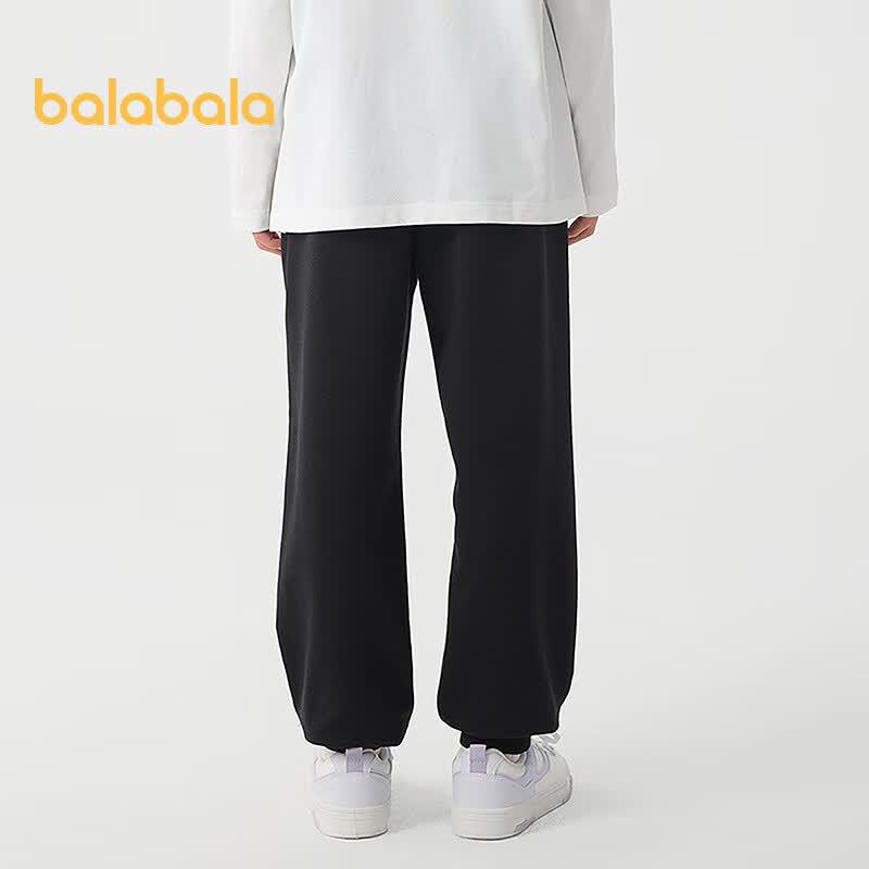 Balabala Girls' 2025 Spring Casual Cotton Blend Pants