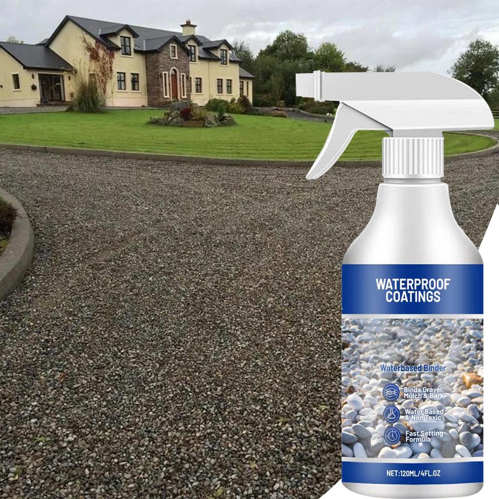 120 мл MulchGlue Для Камней Герметик Клей Стабилизатор Водонепроницаемый Быстросохнущий Спрей Для Уличного Двора Игровой Площадки Патио Заднего Двора