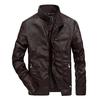 New Leather Jacket Men's Autumn and Winter Korean Style Trendy Slim Pu Leather Jacket Young Handsome Casual Men's Jacket