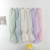 Summer Women's Ice Silk Sun Protection Arm Sleeves Elegant Pleated Bubble  Anti-UV Gloves Cooling Sleeves for Outdoor Driving Cycling