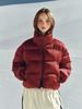Satur (W) Lauren Crop Duck Down Padded Jacket Burgundy
