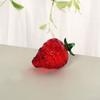 Red Strawberry Glass Decorative Fruit For Table