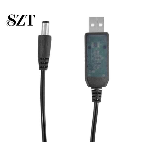 USB DC от 5 В до 8,4 В/9 В/12 В, 5,5x2,1 мм, штекер, адаптер питания, повышающий кабель