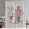 Шторы Mikko для детской комнаты, тюль для спальни, затемняющие шторы, украшения на Хэллоуин, разделительные шторы, 2 шт., гостиная, дом