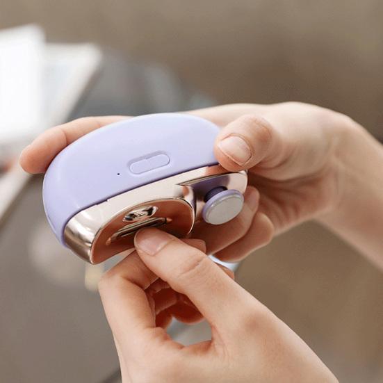 Electric Automatic Nail Clipper with Light Rechargeable Fingernail Trimmer Nail Clipper for Smooth And Safe Manicures