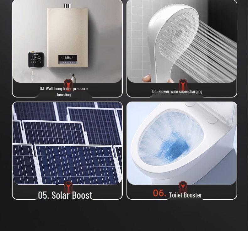 Бесшумный автоматический повысительный насос для малых бытовых солнечных водонагревателей