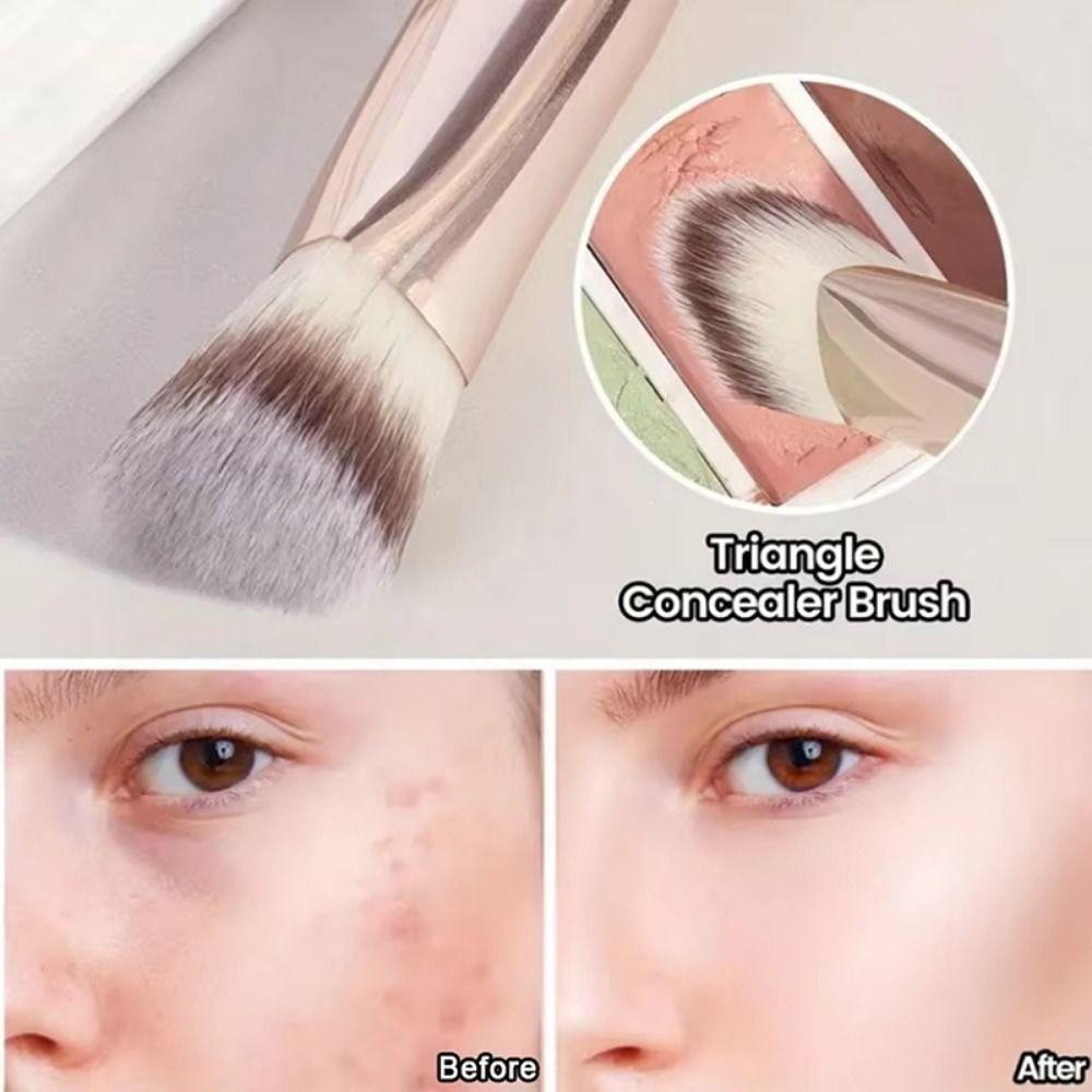 2/4/5Pcs Soft Bristle Dual-ended Makeup Brushes Angled Top Foundation Brush Set Beauty Application