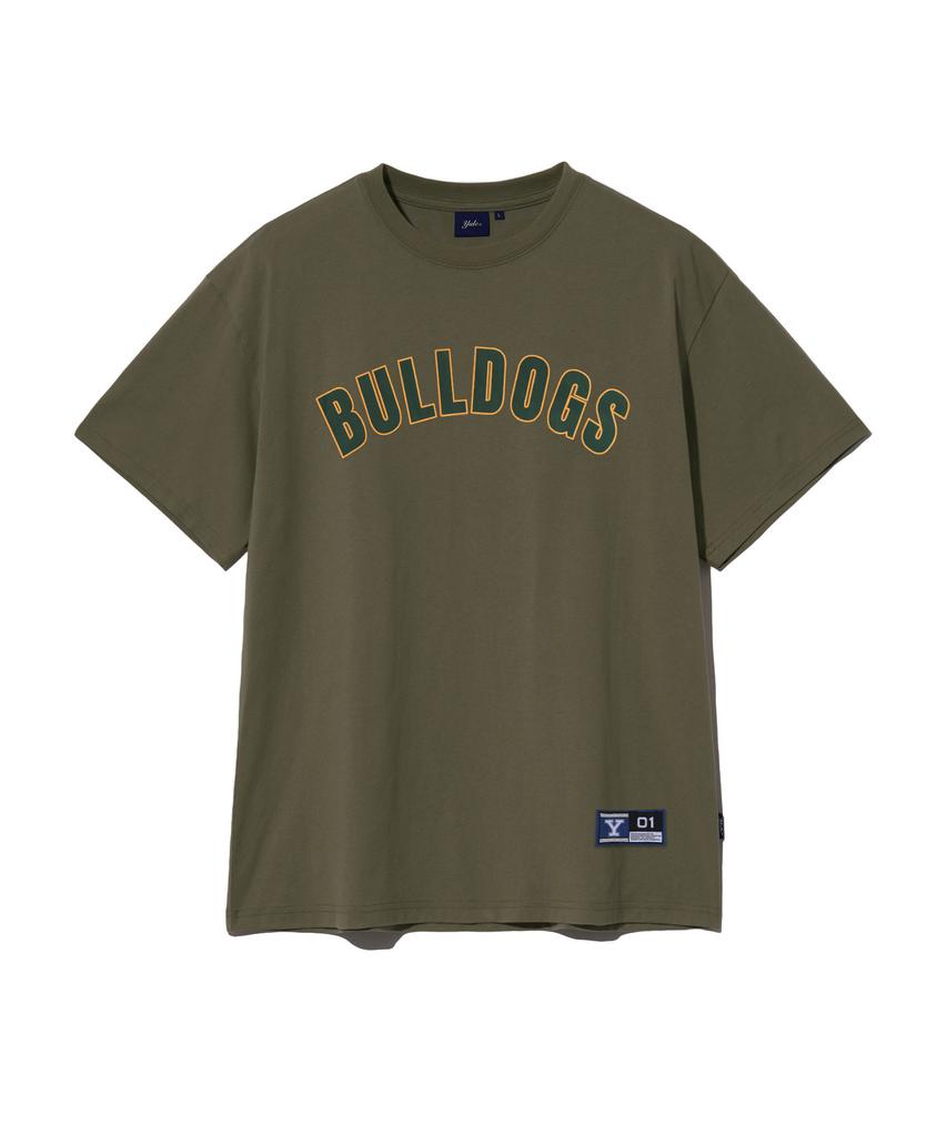 YALE Комплект из 2 футболок с коротким рукавом Bulldogs Arch Белый/Хаки