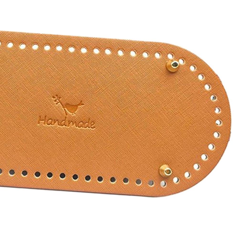 Вязание крючком из искусственной кожи, овальная длинная сумка, формирователь дна, подушка для сумочки, подушка для кошелька, принадлежности для рукоделия