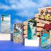 Чехол для телефона с живописным пляжем для Samsung Galaxy S25 S24 S23 S22 S21 FE Ultra Plus A32 A53 A13 A31 Мягкий чехол