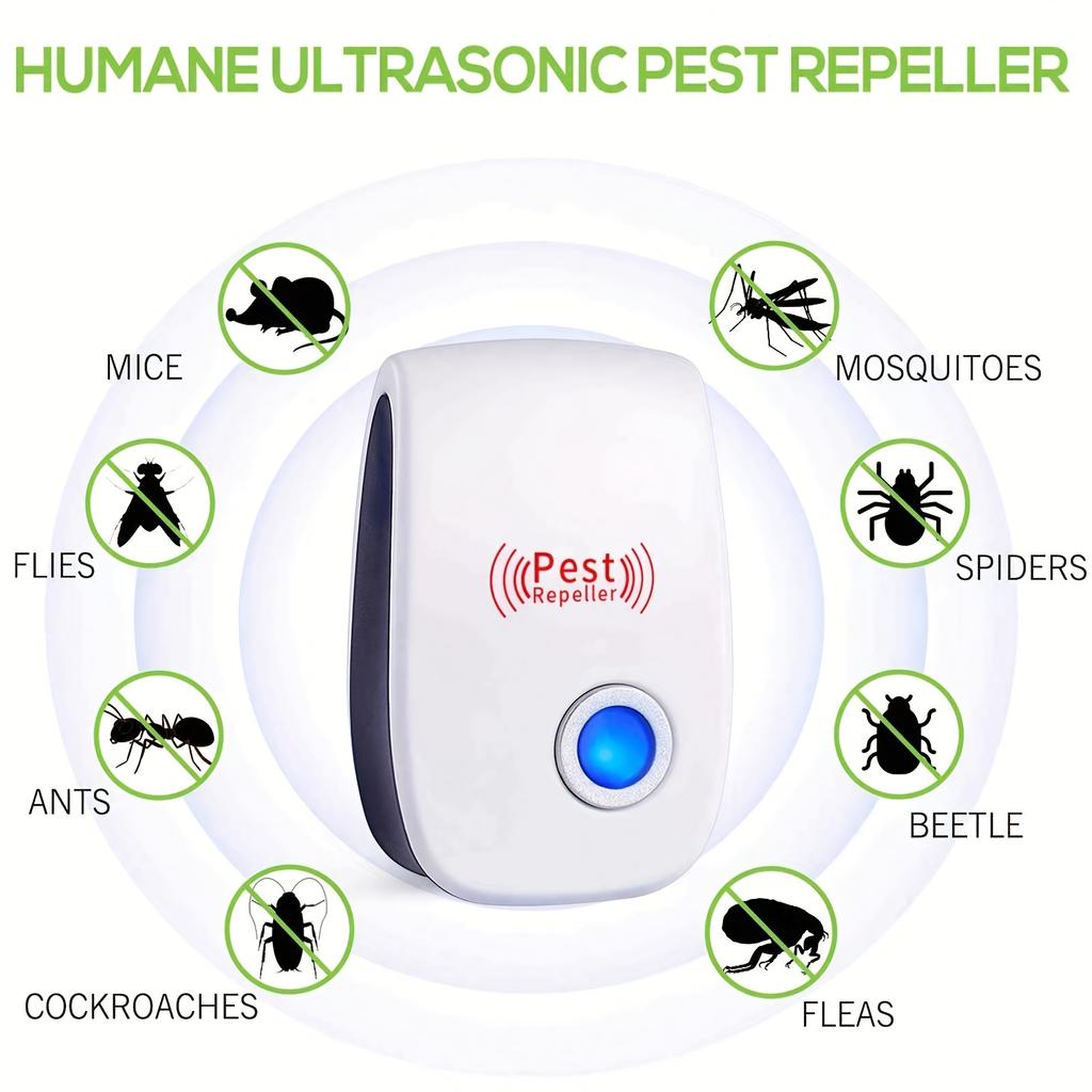 Ultrasonic Insect Repellent With Plug, Indoor Pest Repellent