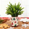 Юшэн Искусственные сосновые ветки Реалистичные стебли норфолкской сосны Искусственная зелень Листва Веточки сосновых иголок для DIY Рождественских венков Ваза В помещении На улице