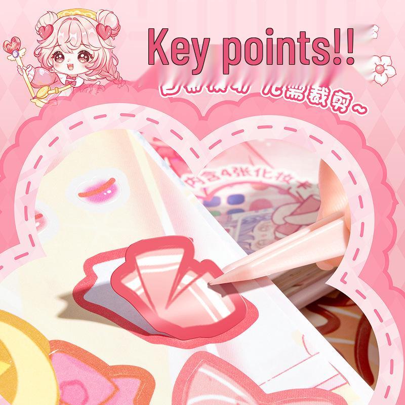 Kaba Bear Princess Dress-Up & Nail Art DIY Sticker Book for Kids