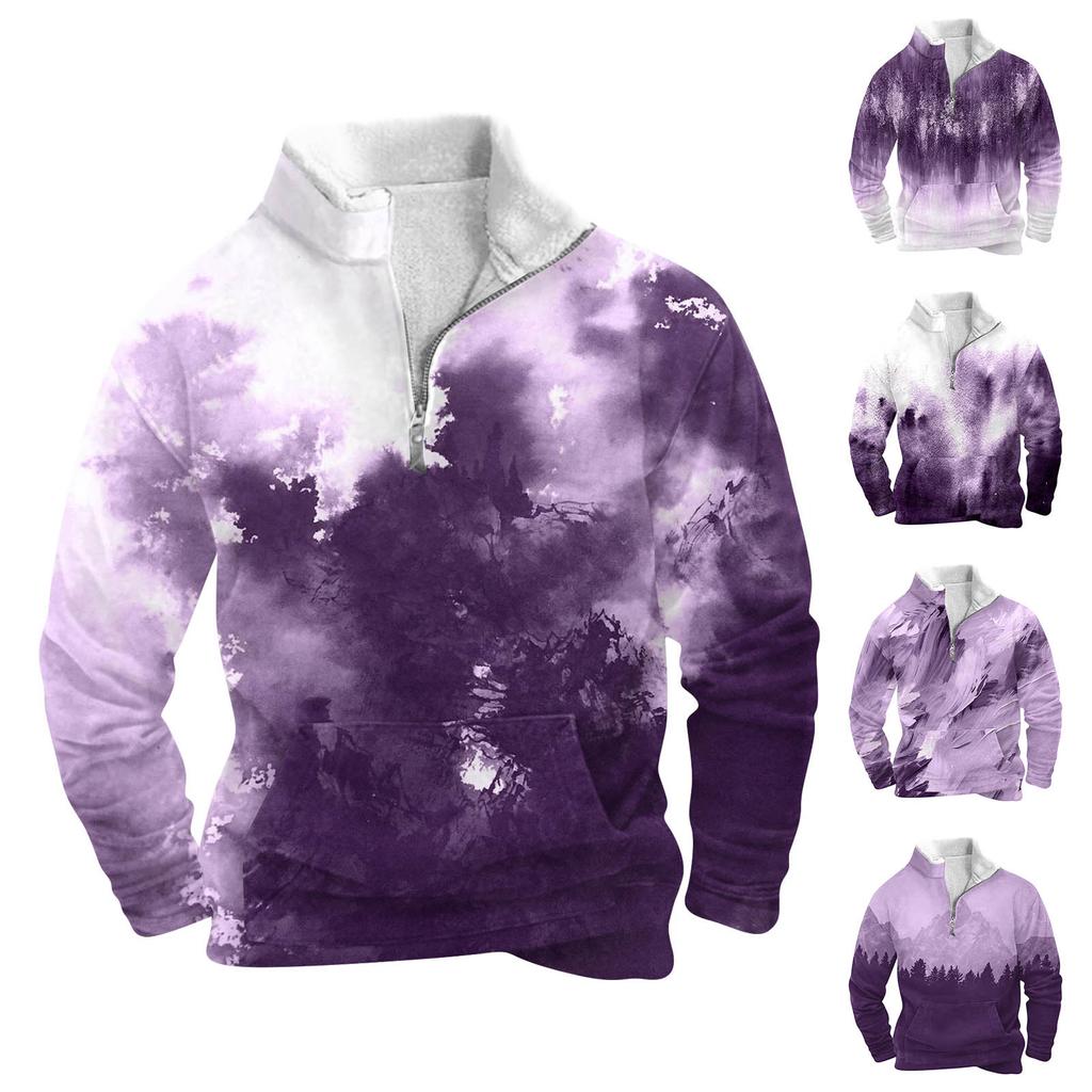 Весенне-осенняя мужская толстовка с воротником-стойкой на открытом воздухе, повседневные свитера, топы