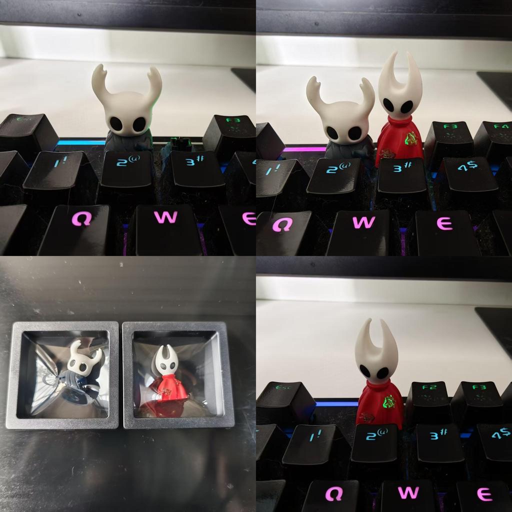 Набор кейкапов из ПВХ Hollow Knight с дизайном Пчелы и Рыцаря для геймеров
