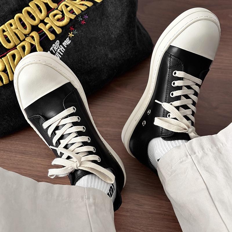 Модные мужские туфли на толстой подошве Модные туфли в британском стиле для отдыха, вечеринок, повседневные, офисные, для походов, молодежи Классические черные туфли