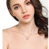Lucky Clover Zircon Necklace Women's Light Luxury Niche High-end Fashion Diamond Pendant Clavicle Chain