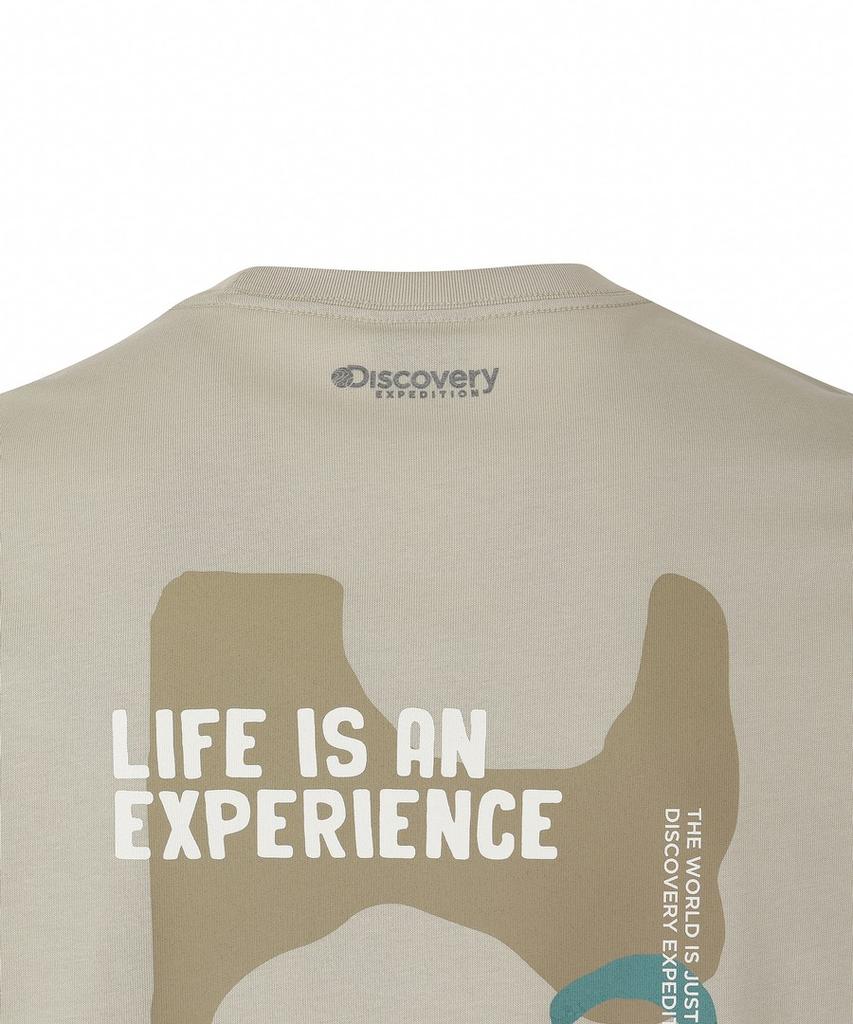 DISCOVERY EXPEDITION Uni Climb Graphic Short Sleeve T-Shirt (Beige2)