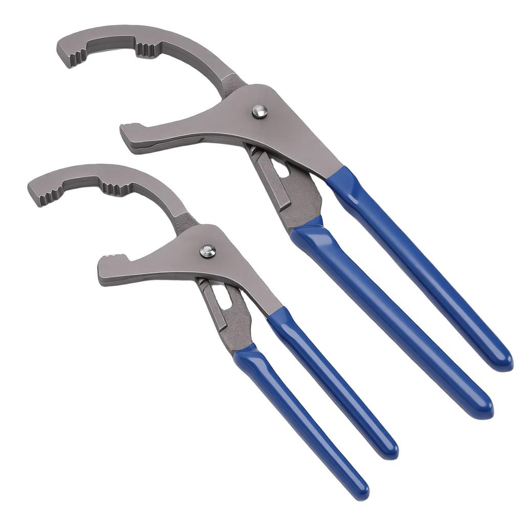 2PCS Oil Filter Wrench Set 9in 12in   Oil Filter Pliers Set for Cars Trucks Engine Filters