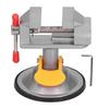 Suction Cup Mini Vise 45# Steel 360 Degree Rotation Mini Hand Tool for Glass Desktop Metal