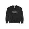 Letter Logo Crew Neck Sweatshirt Men Tops Black AV8276-010