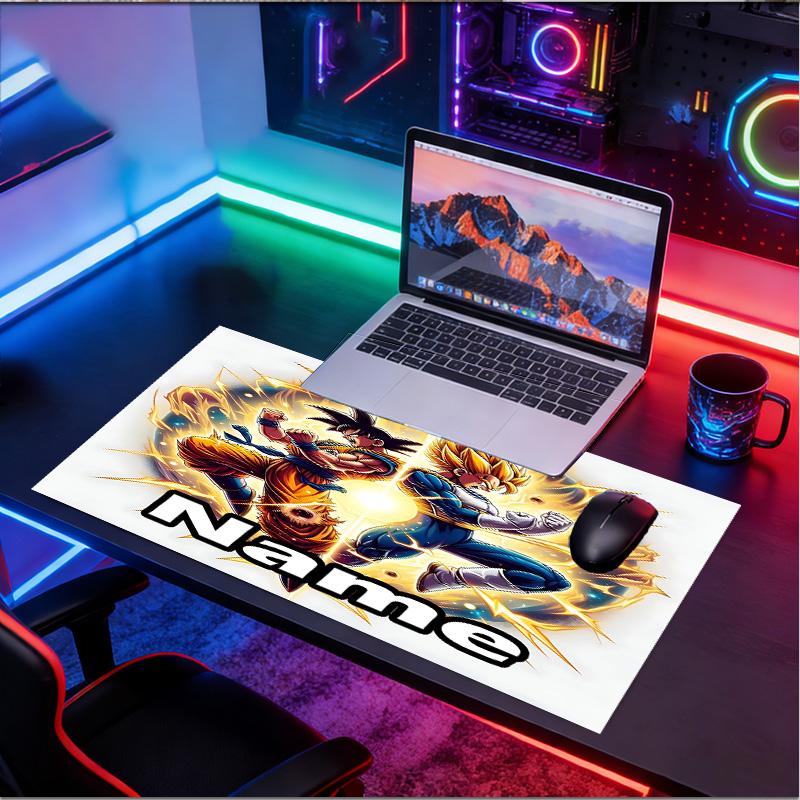 Custom Name Personalized One Piece Pattern Mousepad, Laptop PC Desk Mat, Decorative Desk Mat for Home Keyboard Pad Gift